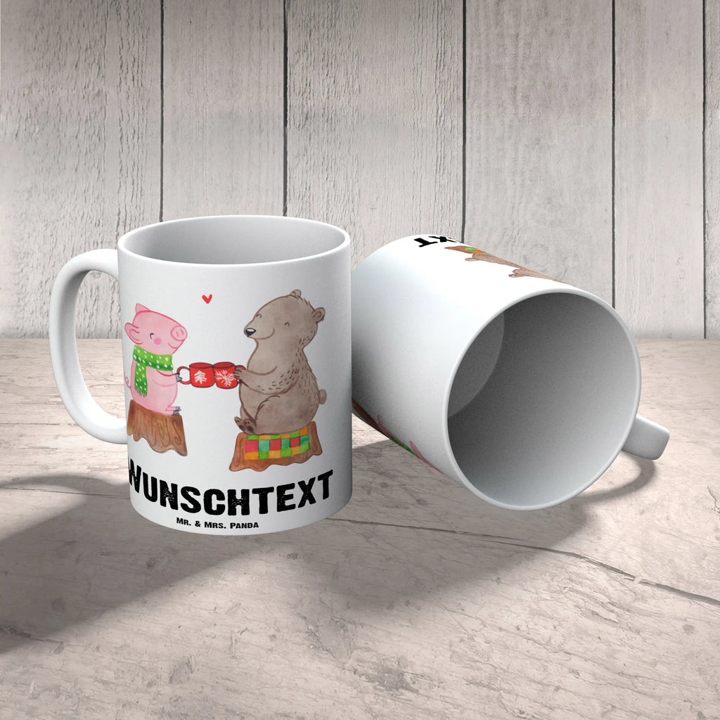 Personalisierte Tasse Glühschwein Sause Personalisierte Tasse, Drucken, Namen, Wunschname, Personalisiert, Namenstasse, Tasse, Tasse mit Namen, Winter, Weihnachten, Weihnachtsdeko, Nikolaus, Advent, Heiligabend, Wintermotiv, Schwein, Alles Gute, Prost, Weihnachtszeit, Bär