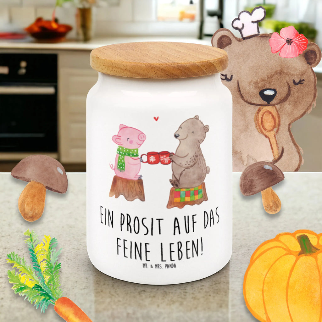 Pojemnik na żywność Ciepły prosiaczek Impreza Zima, Boże Narodzenie, dekoracje świąteczne, Mikołaj, Adwent, Wigilia, zimowy motyw