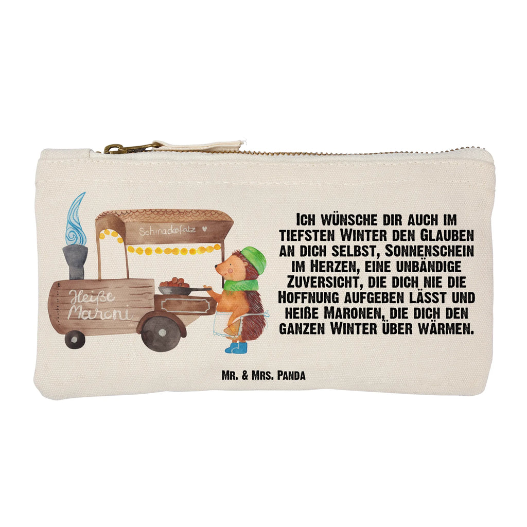 Make-up bag hedgehog Chestnuts Winter, Christmas, Christmas time, snow