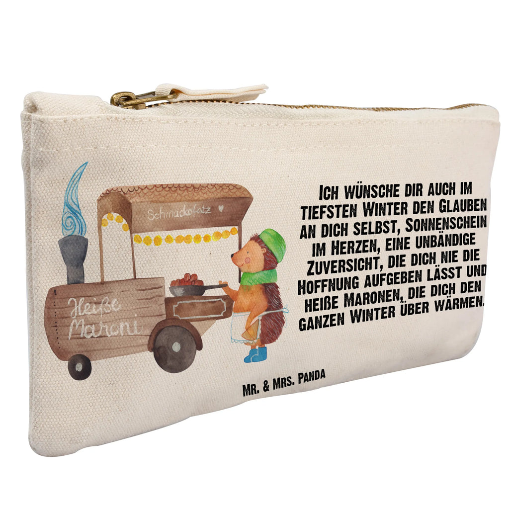 Make-up bag hedgehog Chestnuts Winter, Christmas, Christmas time, snow