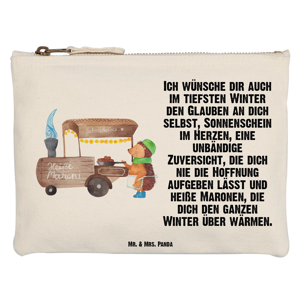 Make-up bag hedgehog Chestnuts Winter, Christmas, Christmas time, snow