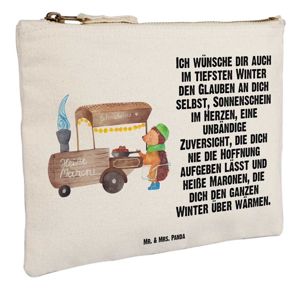 Make-up bag hedgehog Chestnuts Winter, Christmas, Christmas time, snow