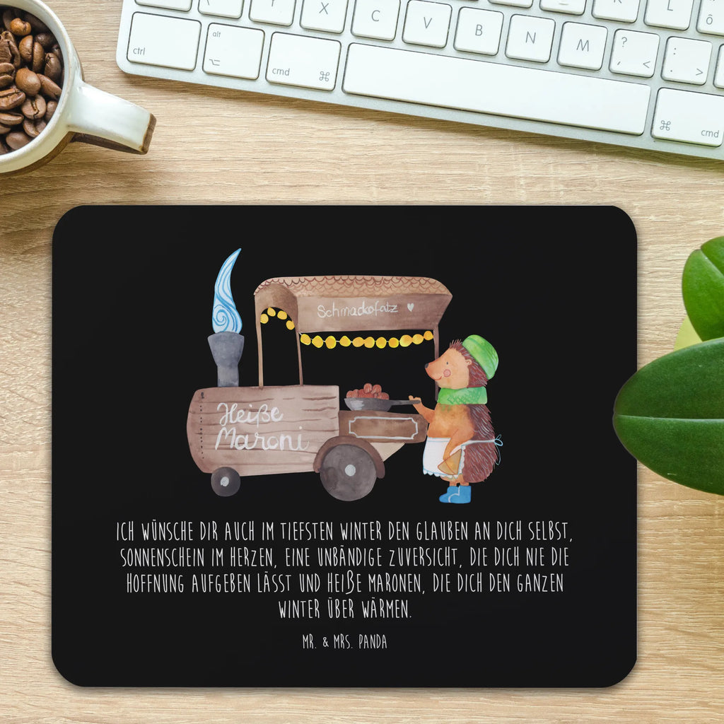 Podkładka pod mysz Jeż kasztany Mauspad Büro, Mauspad, Büroausstattung, Arbeitszimmer, Mausunterlage, Mousepad, Computer zubehör, Designer Mauspad, PC Zubehör, Einzigartiges Mauspad, Winter, Weihnachten, Weihnachtsdeko, Nikolaus, Advent, Heiligabend, Wintermotiv, Maronen, Duft, Weihnachtsmarkt, Kastanien