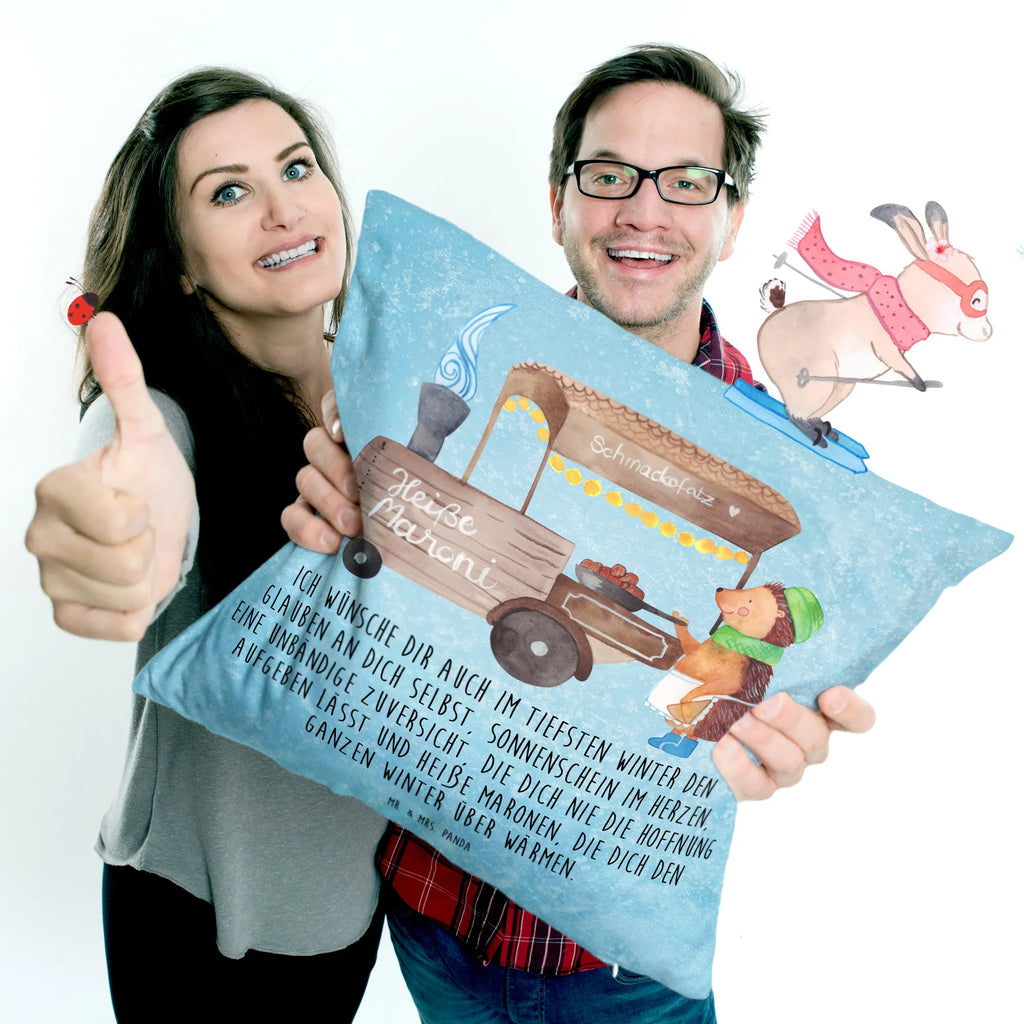 Cushion hedgehog Chestnuts cushion, pillow case, sofa, pad, fluffy, settee, soft, 40 x 40, Pillow, bed, bedroom, couch, pillows, 40x40, Winter, Christmas, Christmas time, snow