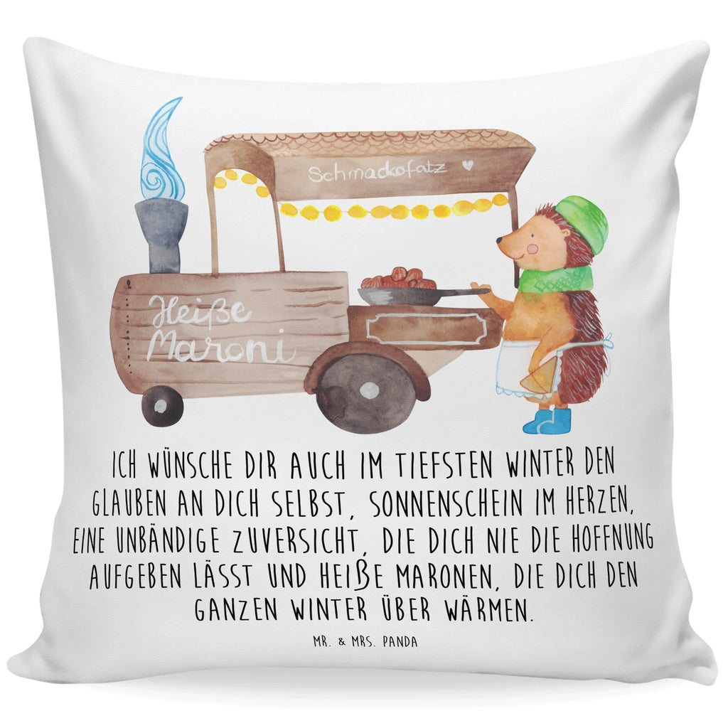 Cushion hedgehog Chestnuts cushion, pillow case, sofa, pad, fluffy, settee, soft, 40 x 40, Pillow, bed, bedroom, couch, pillows, 40x40, Winter, Christmas, Christmas time, snow