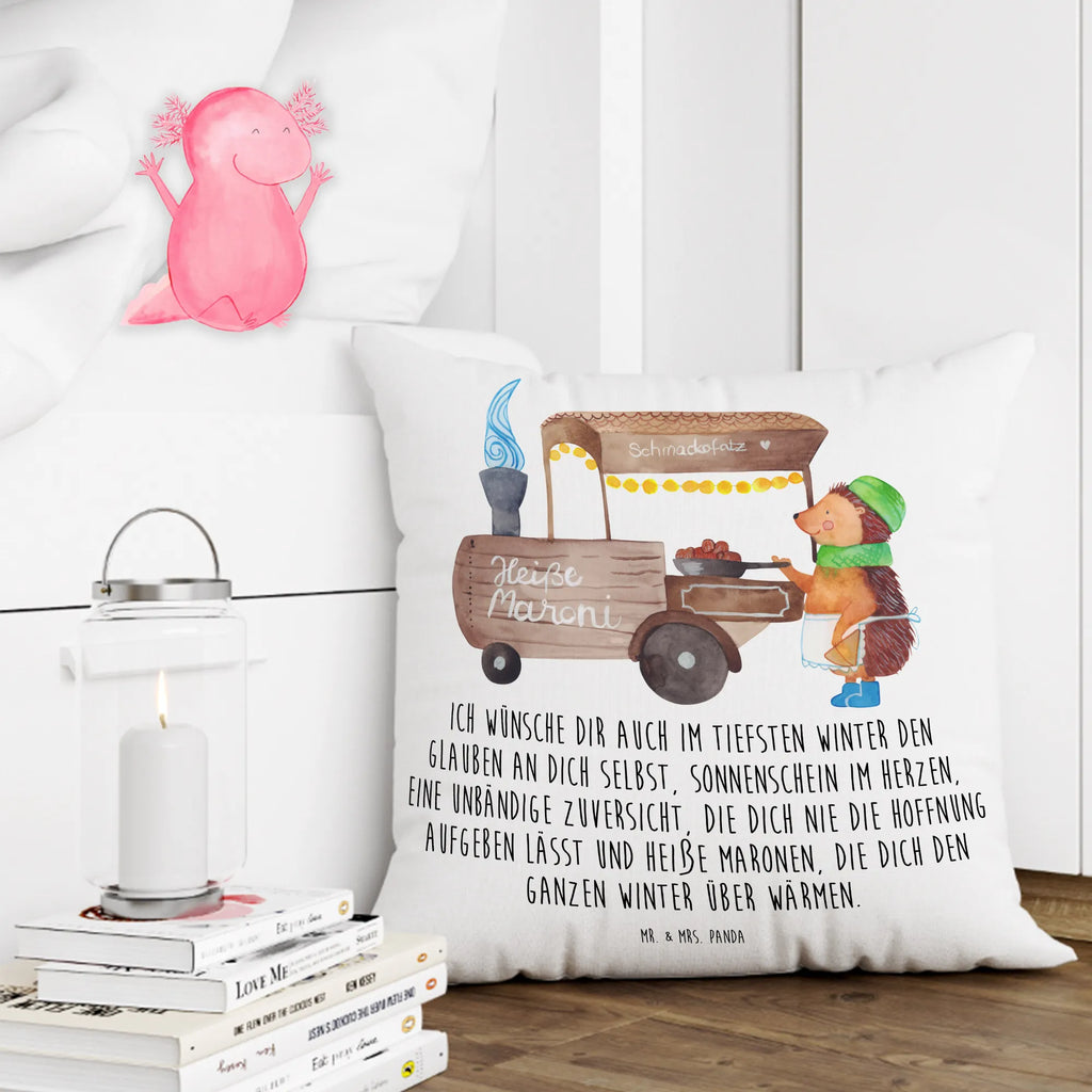 Cushion hedgehog Chestnuts cushion, pillow case, sofa, pad, fluffy, settee, soft, 40 x 40, Pillow, bed, bedroom, couch, pillows, 40x40, Winter, Christmas, Christmas time, snow