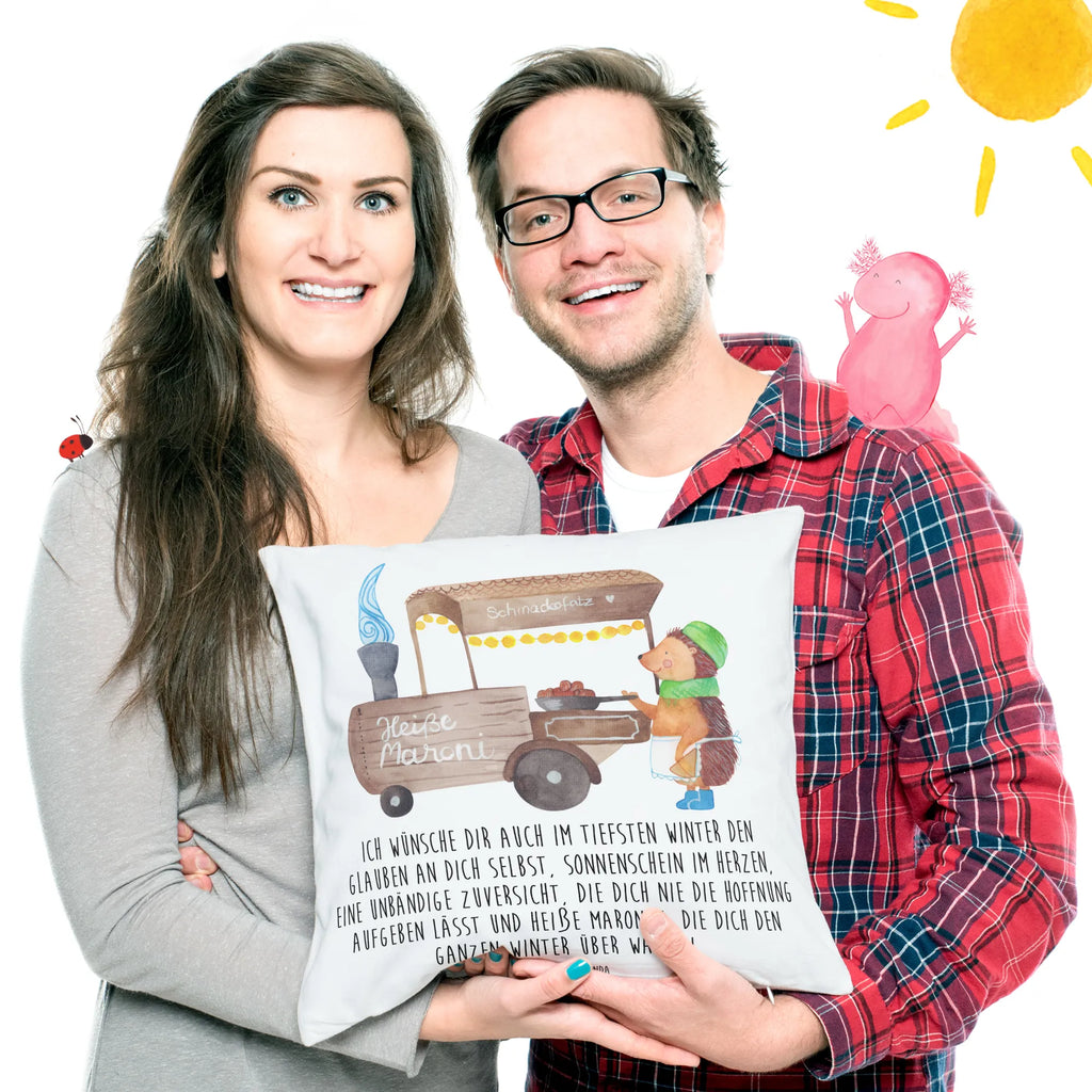 Cushion hedgehog Chestnuts cushion, pillow case, sofa, pad, fluffy, settee, soft, 40 x 40, Pillow, bed, bedroom, couch, pillows, 40x40, Winter, Christmas, Christmas time, snow