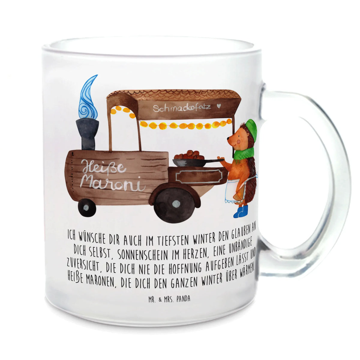 Teetasse Igel Maronen Kakaotasse, Teetasse Glas, getränkebecher, Henkelbecher, Häferl, Pott, Teetasse, glastasse, Teeglas, Glasbecher, Tee Tasse, Glas Teebecher, getränkeglas, Motivtasse, Henkeltasse, Haferl, Trinkglas, Teetasse aus Glas, Weihnachten, Winter, Weihnachtsdeko, Nikolaus, Advent, Heiligabend, Wintermotiv, Maronen, Duft, Weihnachtsmarkt, Kastanien