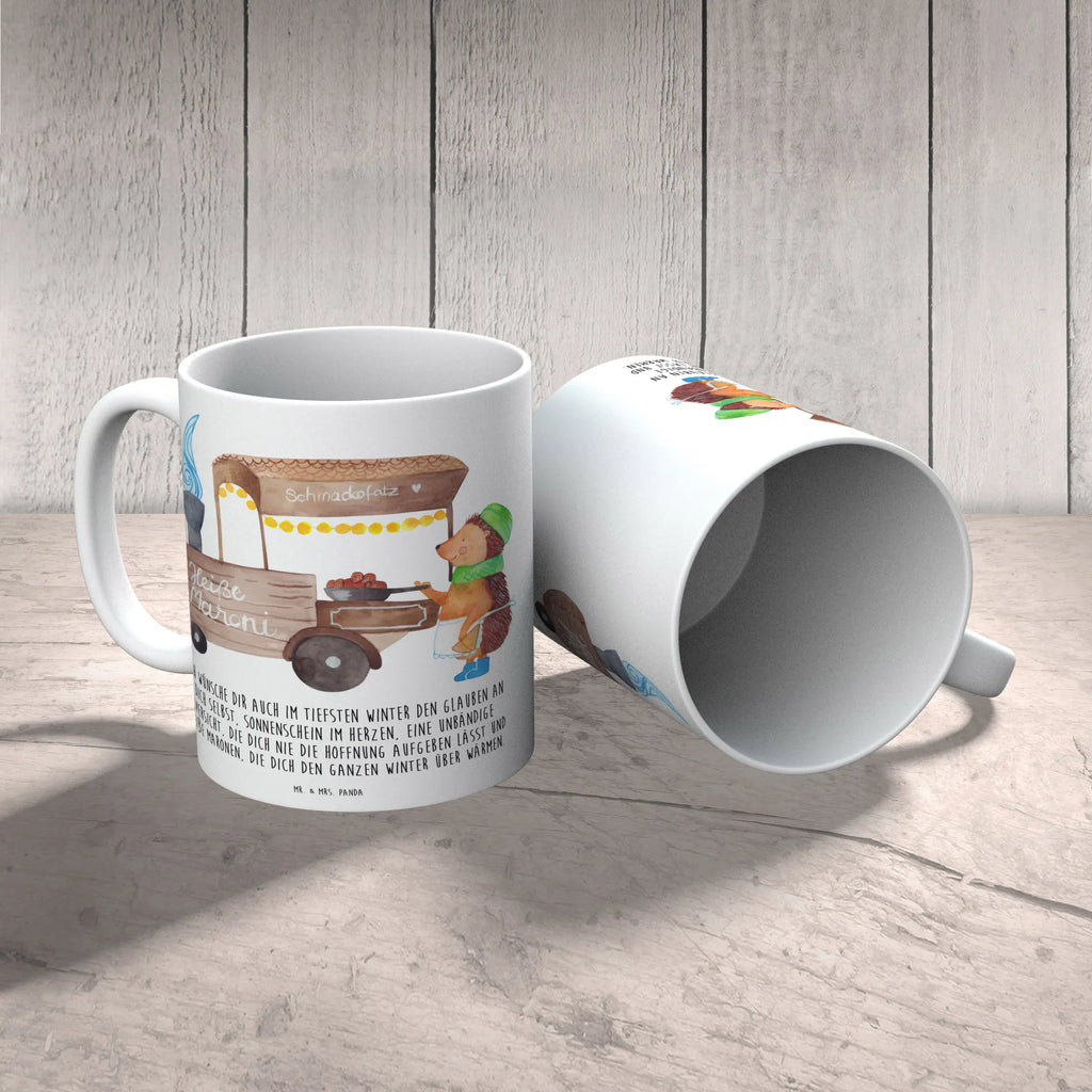 Kubek Jeż kasztany Geschenktasse, Porzellantasse, Teetasse, Keramiktasse, Kaffeetasse, Tasse mit Zitaten, Tasse, Tasse mit Motiven, Bürotasse, Winter, Weihnachten, Weihnachtsdeko, Nikolaus, Advent, Heiligabend, Wintermotiv, Duft, Maronen, Weihnachtsmarkt, Kastanien