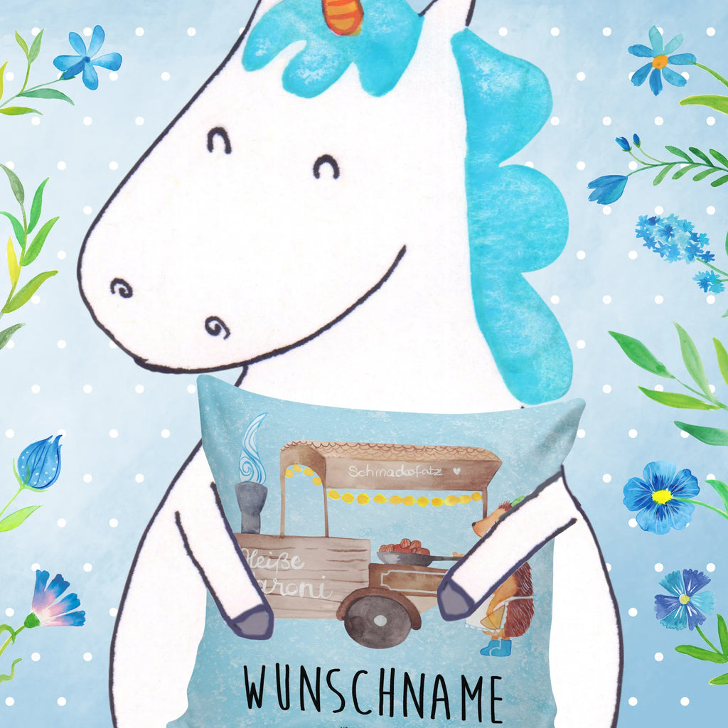 Personalised cushion hedgehog Chestnuts Winter, Christmas, Christmas time, snow