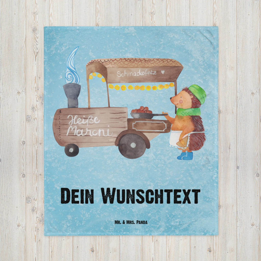 Kocyk dla niemowląt z imieniem Jeż kasztany Zima, Boże Narodzenie, dekoracje świąteczne, Mikołaj, Adwent, Wigilia, zimowy motyw