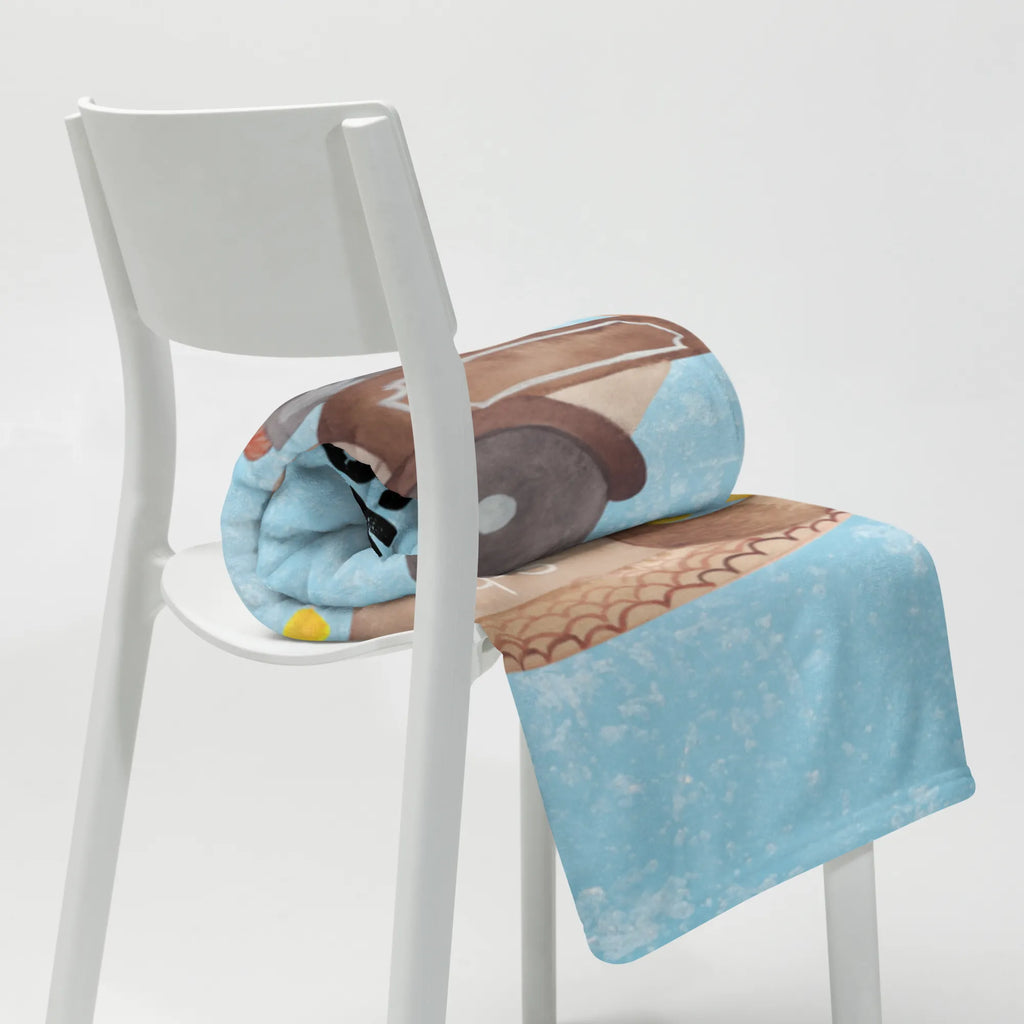 Kocyk dla niemowląt z imieniem Jeż kasztany Zima, Boże Narodzenie, dekoracje świąteczne, Mikołaj, Adwent, Wigilia, zimowy motyw