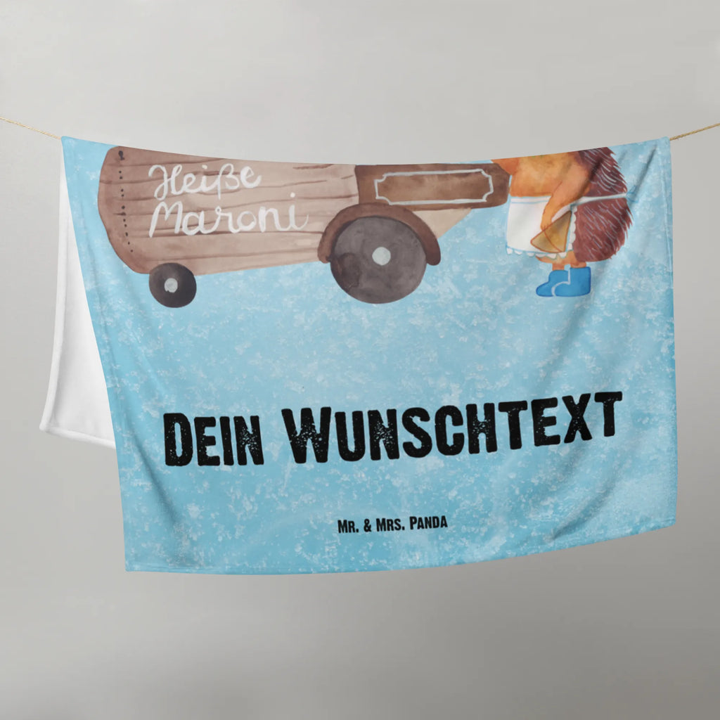 Kocyk dla niemowląt z imieniem Jeż kasztany Zima, Boże Narodzenie, dekoracje świąteczne, Mikołaj, Adwent, Wigilia, zimowy motyw