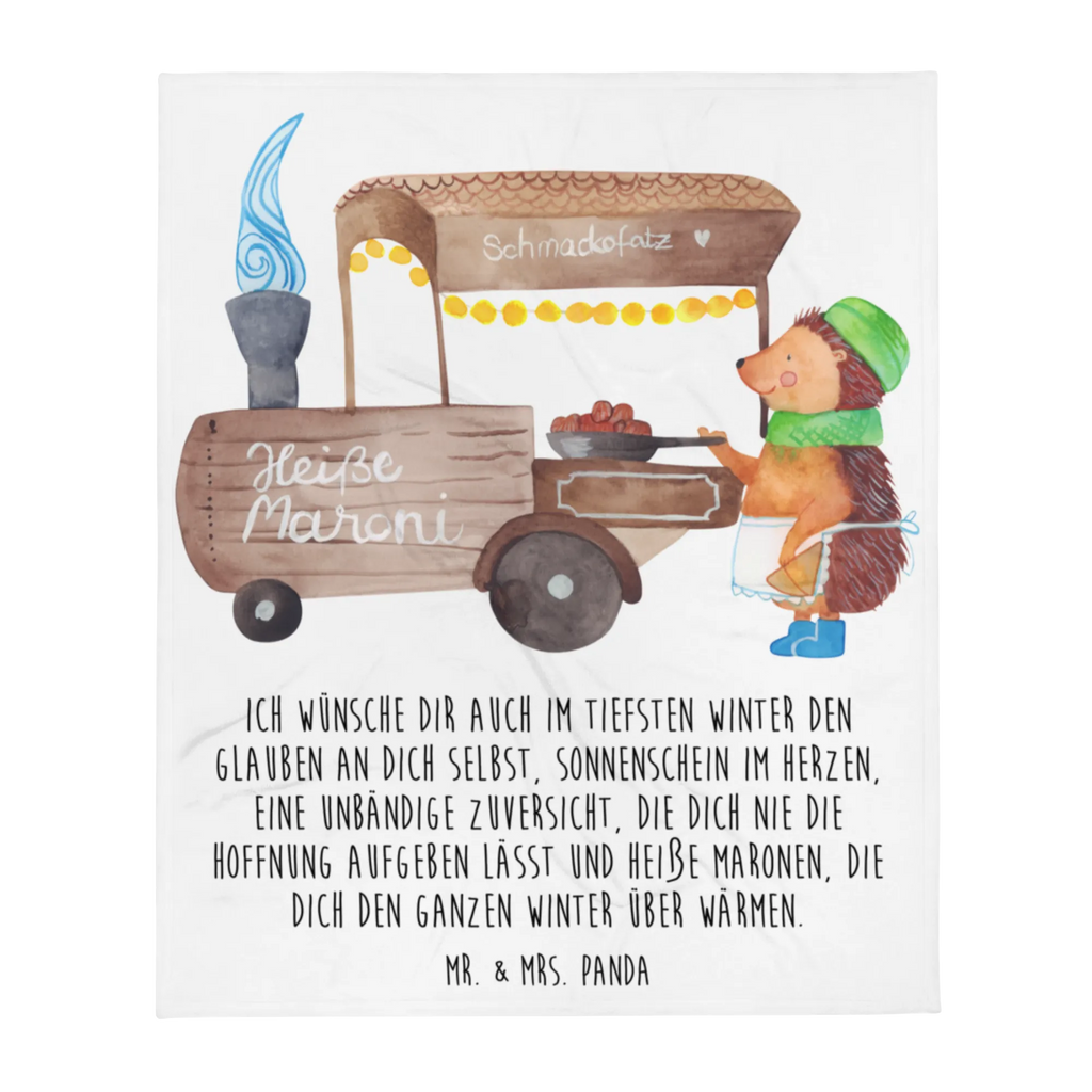 Kuscheldecke Igel Maronen Wolldecke, Tagesdecke, Decke, Sofadecke, Wohndecke, Winter, Weihnachten, Weihnachtsdeko, Nikolaus, Advent, Heiligabend, Wintermotiv, Kastanien, Maronen, Duft, Weihnachtsmarkt