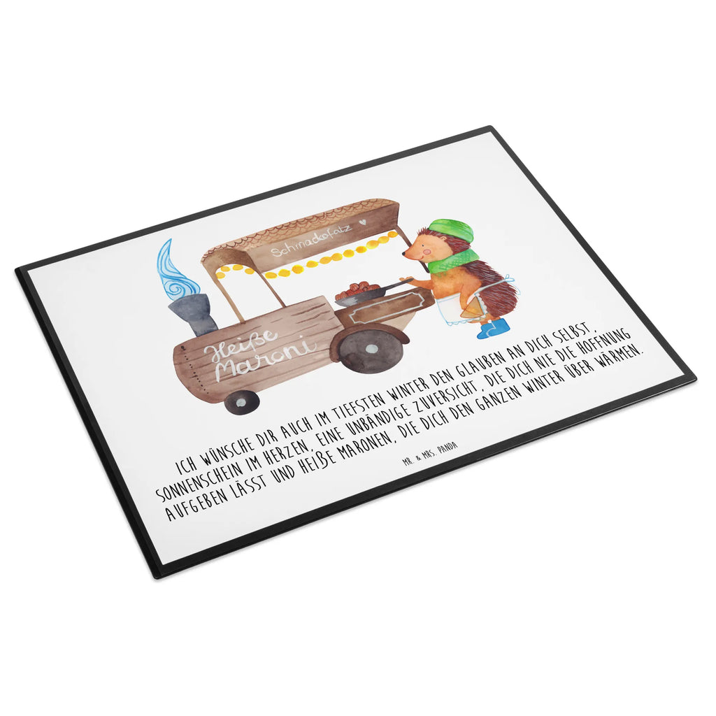 Schreibtischunterlage Igel Maronen Schreibtischauflage, Büroartikel, Schreibwaren, Schreibunterlage, Bürobedarf, Schreibtischunterlage Groß, Schreibtisch Unterlagen, Winter, Weihnachten, Weihnachtsdeko, Nikolaus, Advent, Heiligabend, Wintermotiv, Weihnachtsmarkt, Maronen, Kastanien, Duft