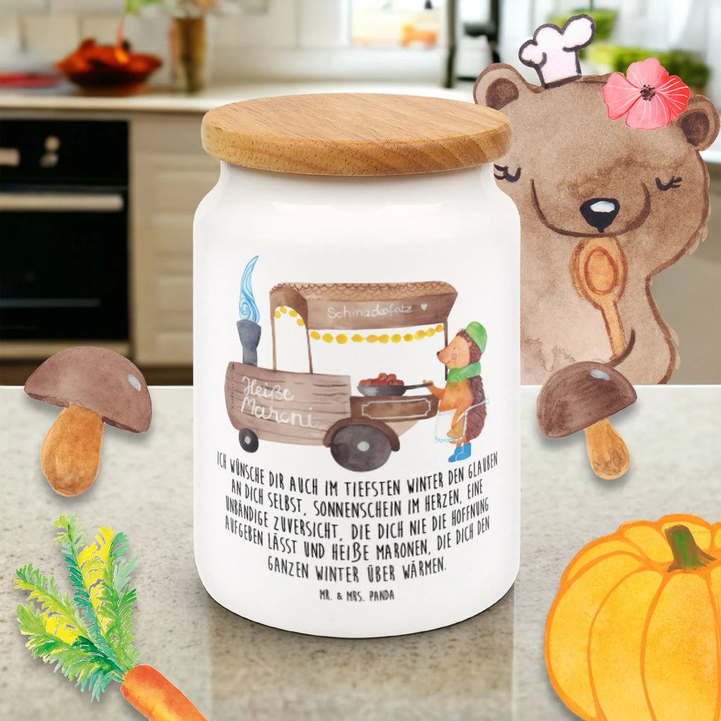 Pojemnik na żywność Jeż kasztany Zima, Boże Narodzenie, dekoracje świąteczne, Mikołaj, Adwent, Wigilia, zimowy motyw