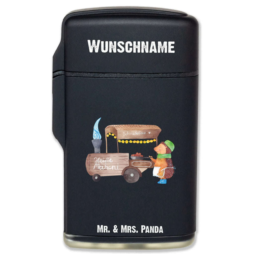 Spersonalizowana zapalniczka Jeż kasztany Zima, Boże Narodzenie, dekoracje świąteczne, Mikołaj, Adwent, Wigilia, zimowy motyw