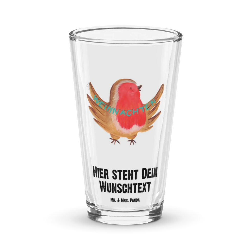 Spersonalizowana szklanka do picia rudzik Boże Narodzenie Zima, Boże Narodzenie, dekoracje świąteczne, Mikołaj, Adwent, Wigilia, zimowy motyw