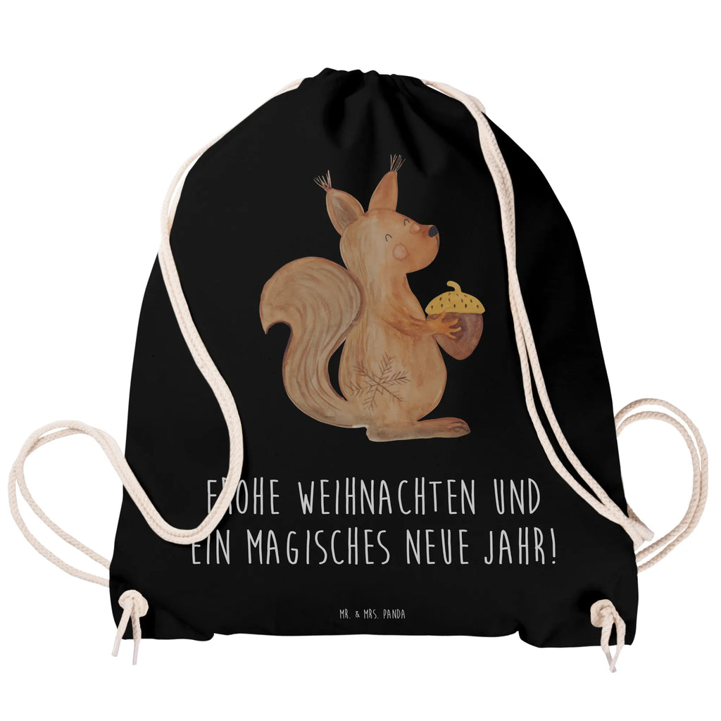 Drawstring bag Squirrel Christmas gym bag, sports bag, jute bag, bag, carrier bag, hipster, Winter, Christmas, Christmas time, snow, Xmas, Christmas Greeting, Christmas Theme, New Year, Bird, Happy New Year, Merry Christmas