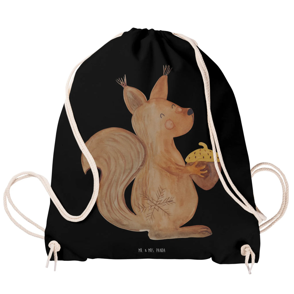 Drawstring bag Squirrel Christmas gym bag, sports bag, jute bag, bag, carrier bag, hipster, Winter, Christmas, Christmas time, snow, Xmas, Christmas Greeting, Christmas Theme, New Year, Bird, Happy New Year, Merry Christmas