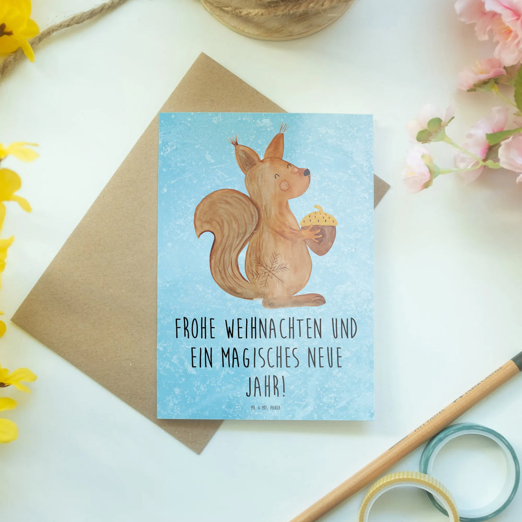 Greetings card Squirrel Christmas Klappkarte, Karte, Grußkarte, Glückwunschkarte, Geburtstagskarte, Einladungskarte, Hochzeitskarte, Ansichtskarten, Winter, Weihnachten, Weihnachtsdeko, Nikolaus, Advent, Heiligabend, Wintermotiv, Frohes neues Jahr, Neujahr, Frohe Weihnachten, Weihnachtsgruß, Guten Rutsch, Weihnachtsmotiv, Vogel