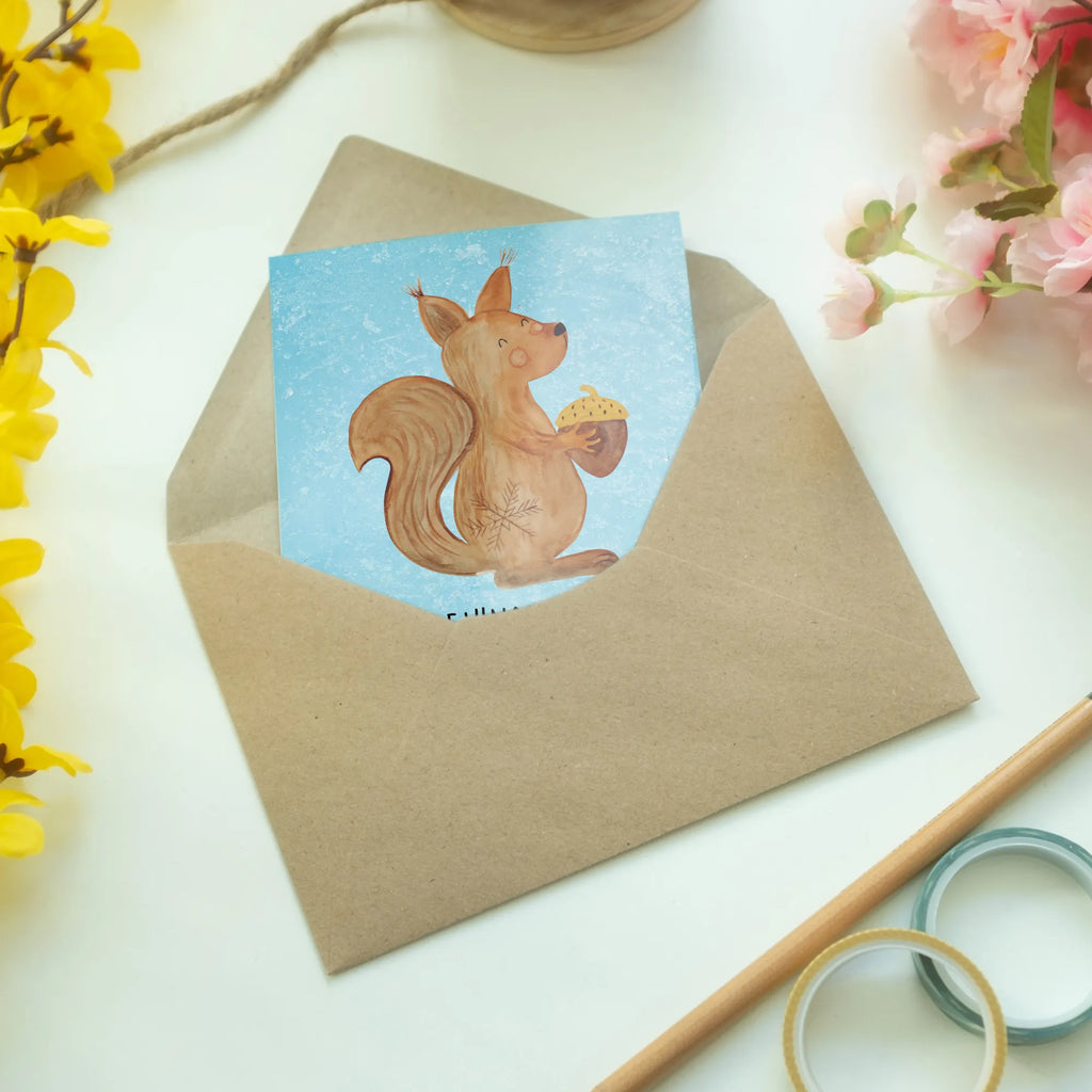 Greetings card Squirrel Christmas Klappkarte, Karte, Grußkarte, Glückwunschkarte, Geburtstagskarte, Einladungskarte, Hochzeitskarte, Ansichtskarten, Winter, Weihnachten, Weihnachtsdeko, Nikolaus, Advent, Heiligabend, Wintermotiv, Frohes neues Jahr, Neujahr, Frohe Weihnachten, Weihnachtsgruß, Guten Rutsch, Weihnachtsmotiv, Vogel
