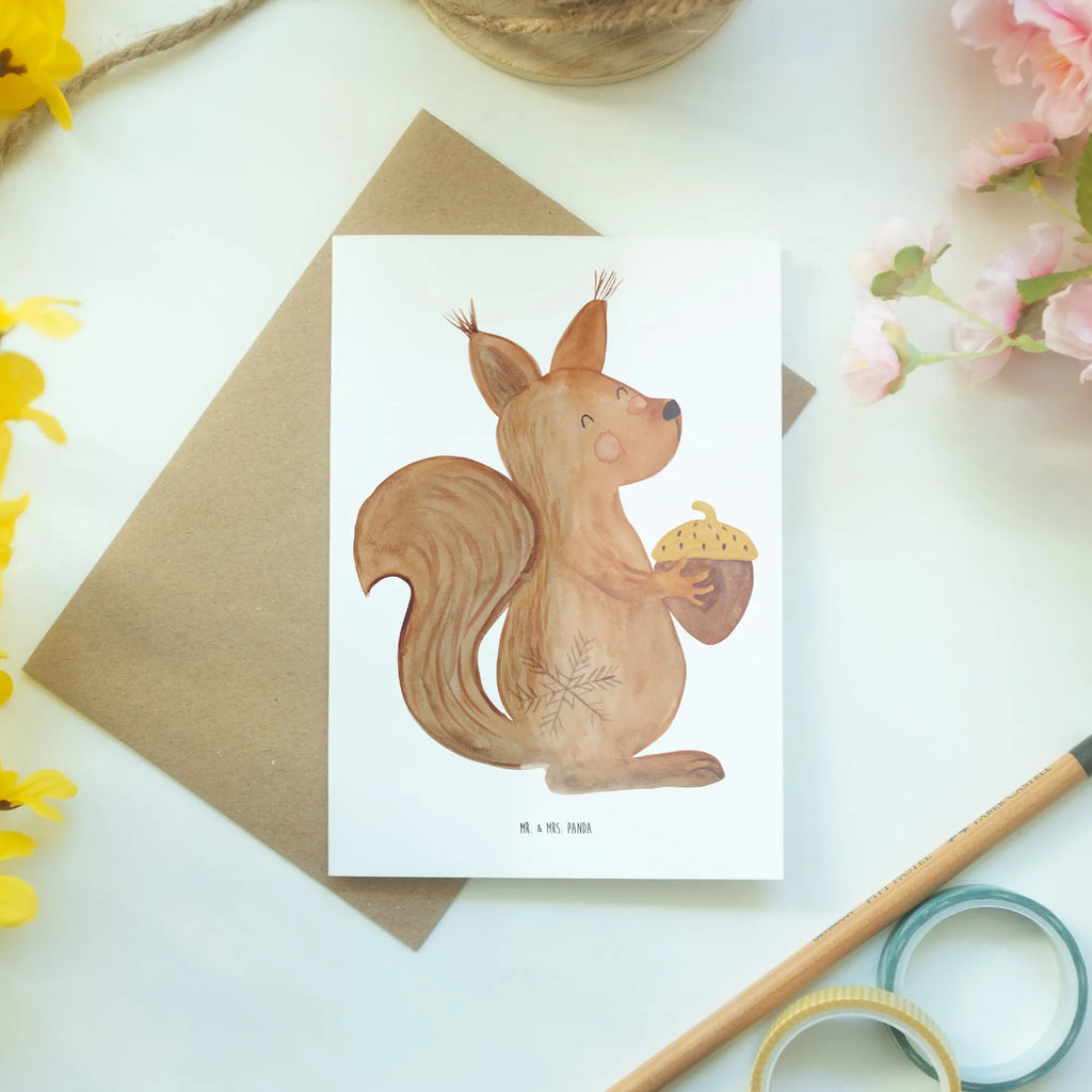Greetings card Squirrel Christmas Klappkarte, Karte, Grußkarte, Glückwunschkarte, Geburtstagskarte, Einladungskarte, Hochzeitskarte, Ansichtskarten, Winter, Weihnachten, Weihnachtsdeko, Nikolaus, Advent, Heiligabend, Wintermotiv, Frohes neues Jahr, Neujahr, Frohe Weihnachten, Weihnachtsgruß, Guten Rutsch, Weihnachtsmotiv, Vogel
