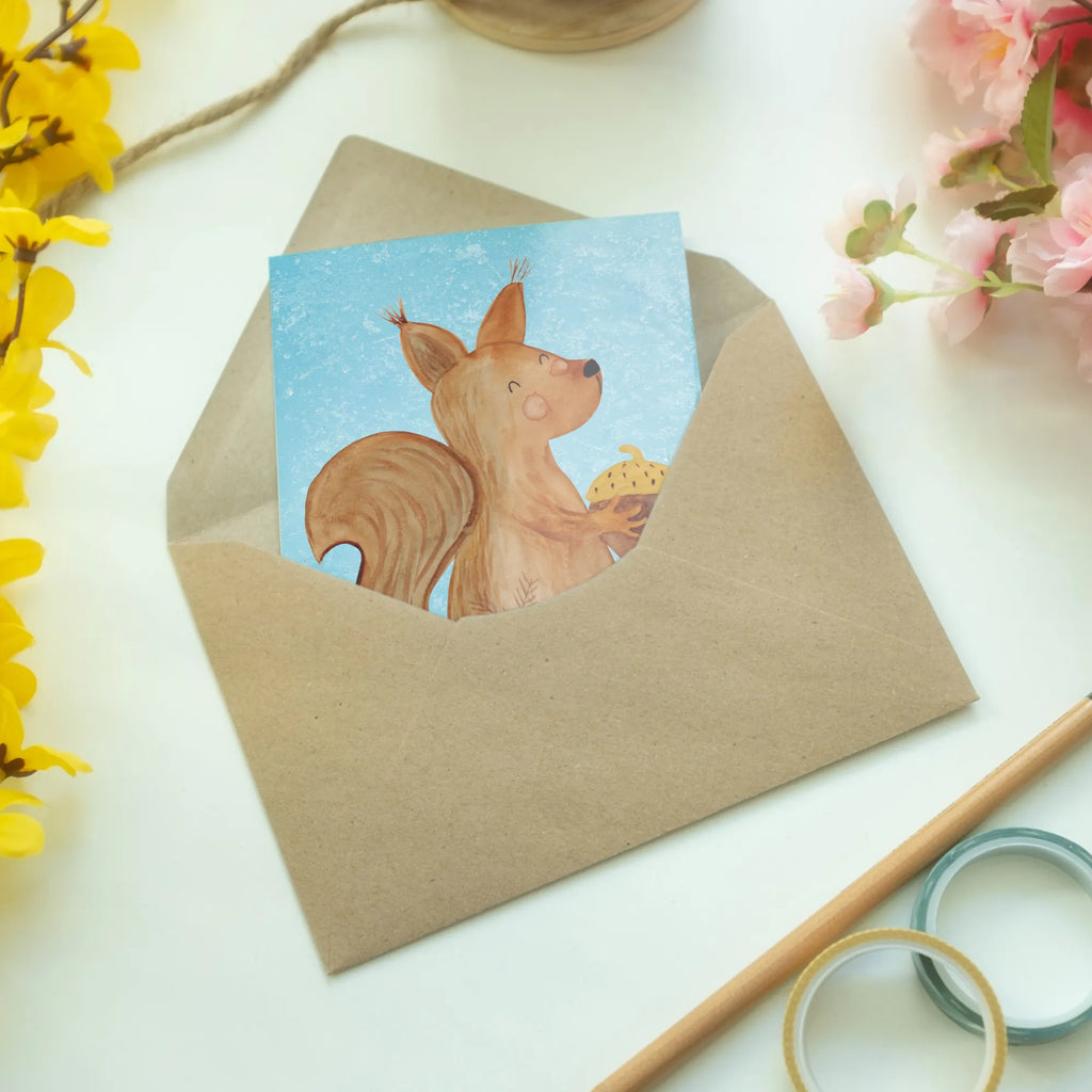 Greetings card Squirrel Christmas Klappkarte, Karte, Grußkarte, Glückwunschkarte, Geburtstagskarte, Einladungskarte, Hochzeitskarte, Ansichtskarten, Winter, Weihnachten, Weihnachtsdeko, Nikolaus, Advent, Heiligabend, Wintermotiv, Frohes neues Jahr, Neujahr, Frohe Weihnachten, Weihnachtsgruß, Guten Rutsch, Weihnachtsmotiv, Vogel