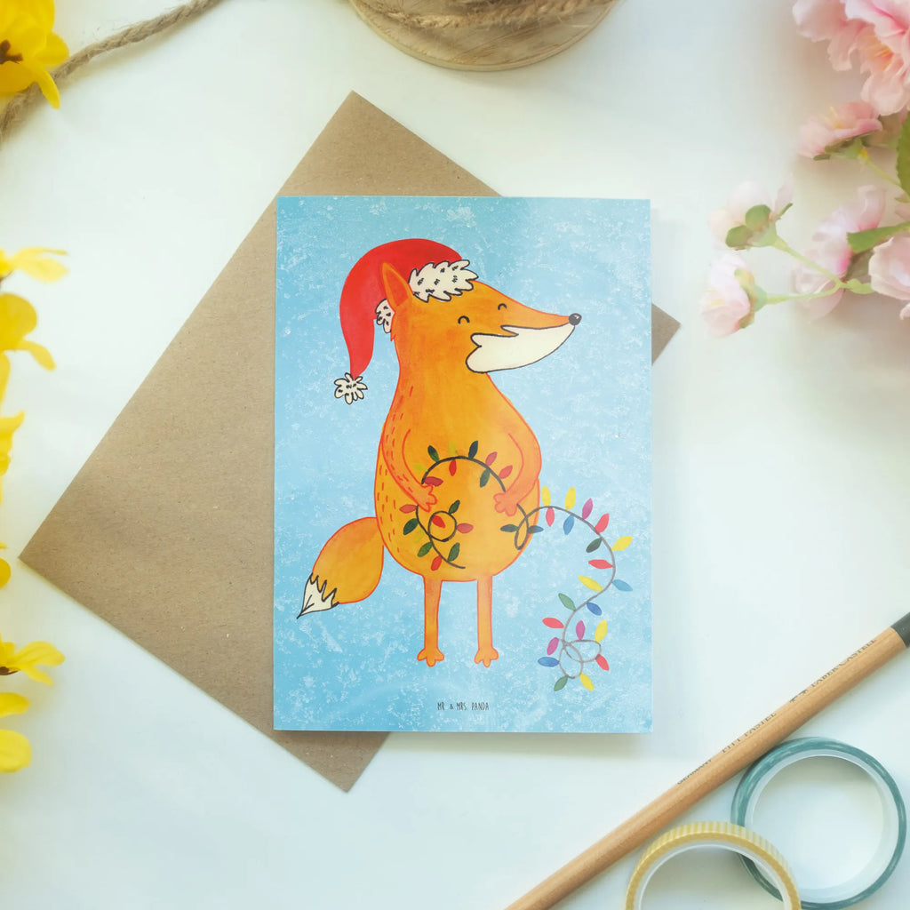 Grußkarte Fuchs Weihnachten Ansichtskarten, Geburtstagskarte, Karte, Grußkarte, Hochzeitskarte, Klappkarte, Einladungskarte, Glückwunschkarte, Winter, Weihnachten, Weihnachtsdeko, Nikolaus, Advent, Heiligabend, Wintermotiv, Weihnachtszeit, Geschenk Weihnachten, Fuchs, Füchse, Spruch schön, Weihnachtsmann
