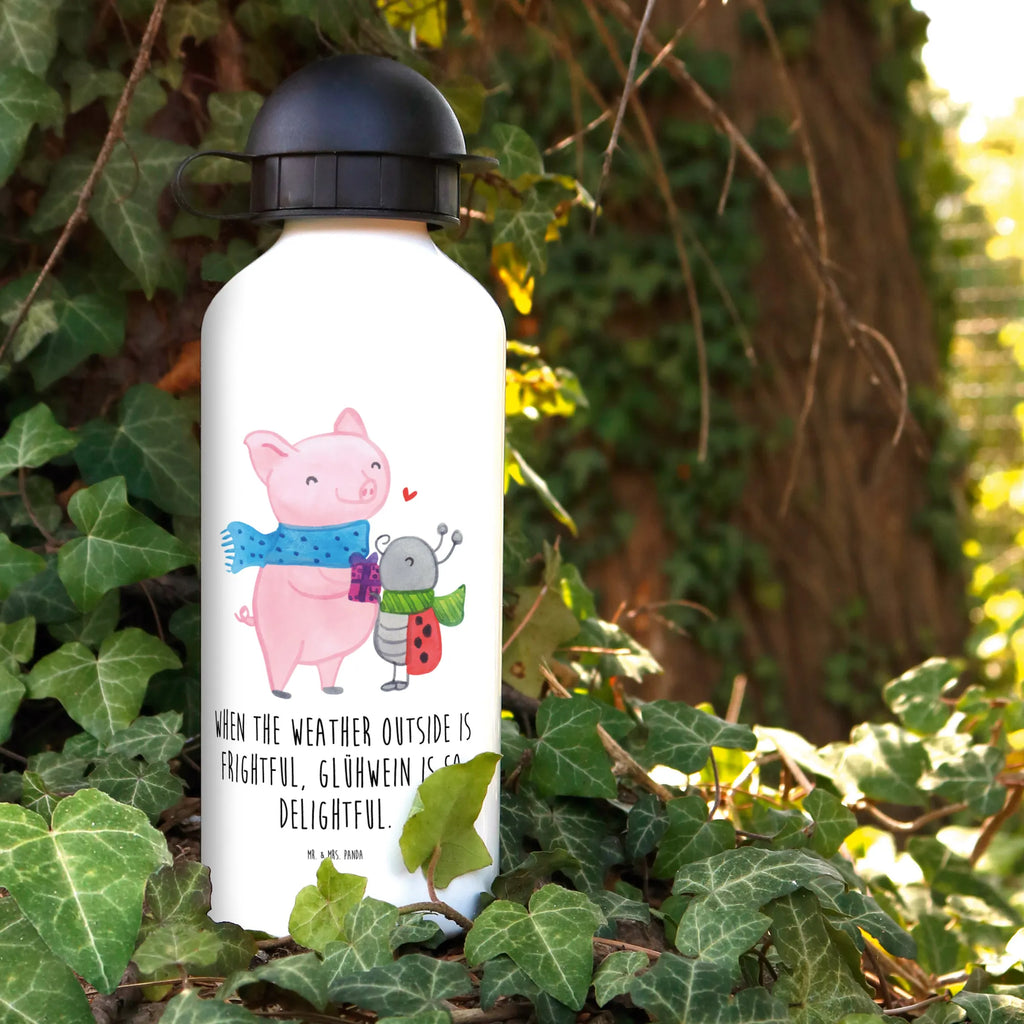 Kids drinks bottle Glow Pig Snuggle Bottle, Children's bottle, Drinking bottle, Children, Primary school, Kids, Kindergarten bottle, Winter, Christmas, Christmas time, snow