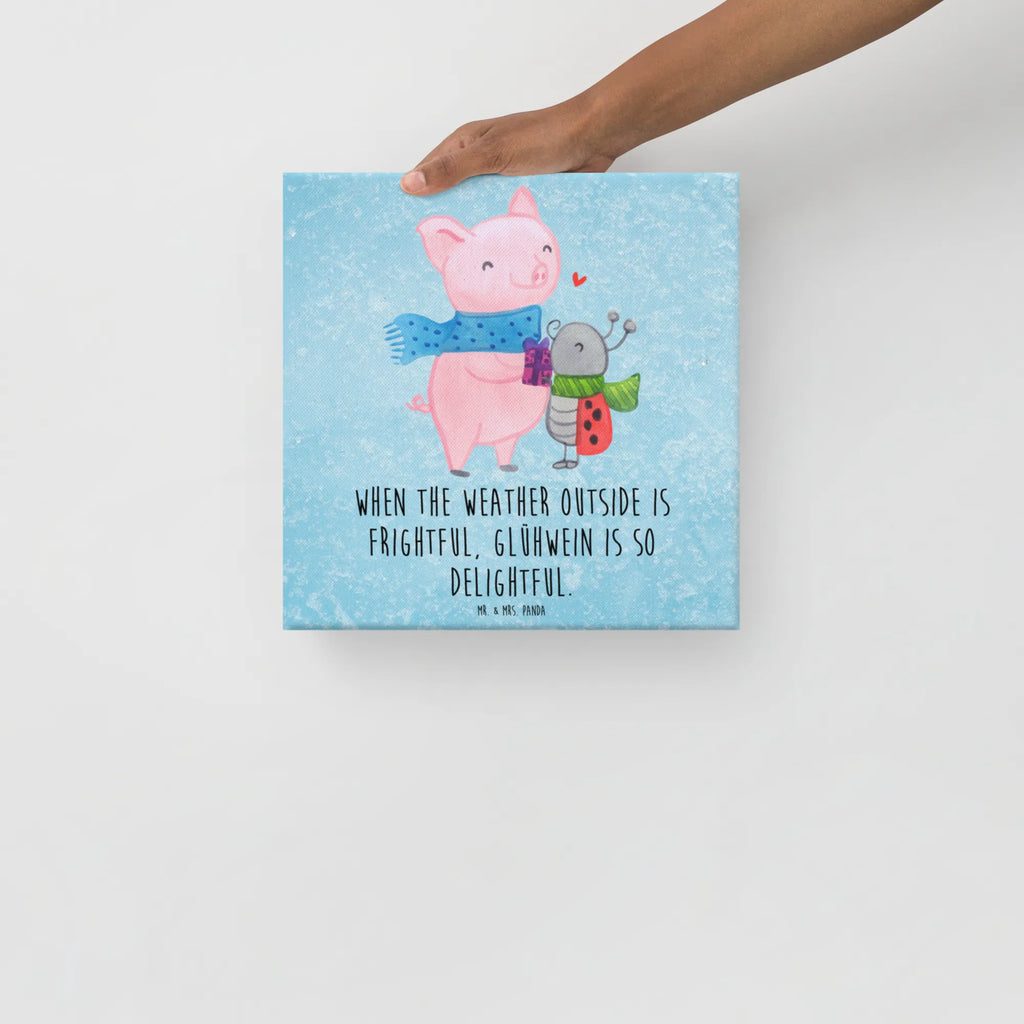 Leinwand Bild Glühschwein Smörle Kunstdruck, Leinwand, Wintermotiv, Winter, Nikolaus, Weihnachten, Advent, Weihnachtsdeko, Heiligabend, Romantische Geschenkidee Glühwein, Winterlicher Glühwein Spruch, Glühwein Liebhaber Geschenk, Marienkäfer in Winterkleidung, Smörle Der Stolze Marienkäfer, Glühwein Ist Köstlich Spruch, Herzliches Marienkäfer Motiv, Süßer Marienkäfer Gibt Geschenk, Kreatives Glühschwein Design, Handgezeichnetes Glühschwein