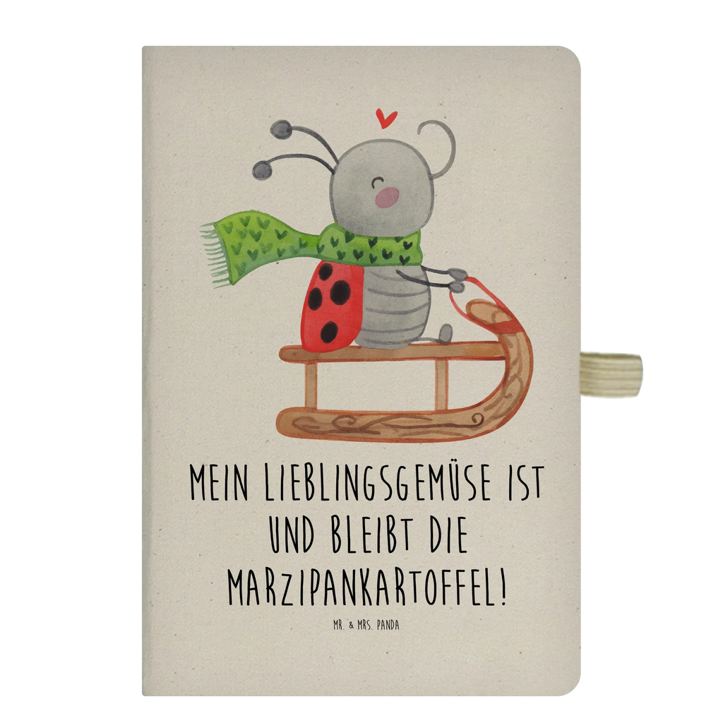 Cotton notebook Smörle sledding writing book, notepad, sketchbook, diary, journal, notes, address book, entry book, notebook, Winter, Christmas, Christmas time, snow