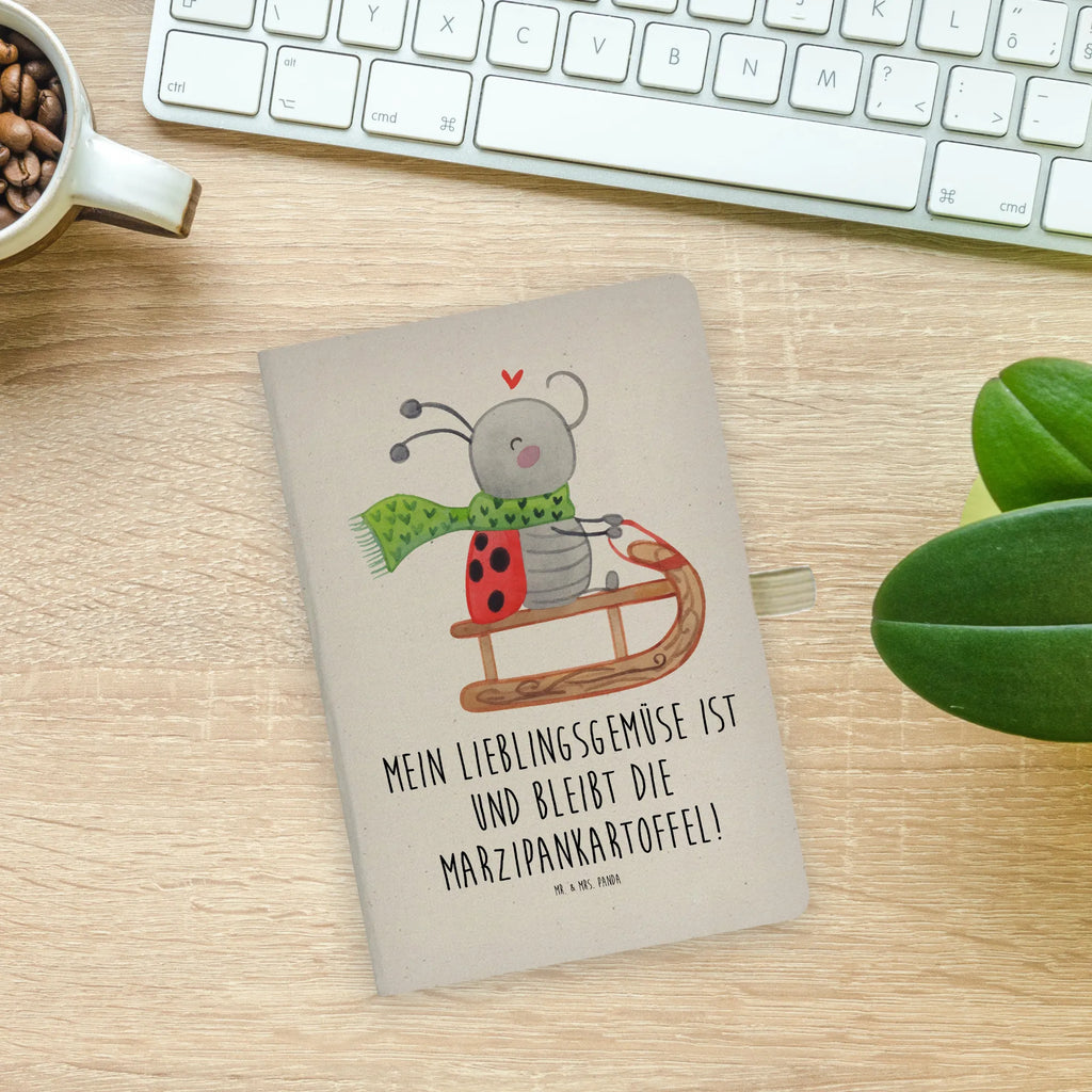 Cotton notebook Smörle sledding writing book, notepad, sketchbook, diary, journal, notes, address book, entry book, notebook, Winter, Christmas, Christmas time, snow