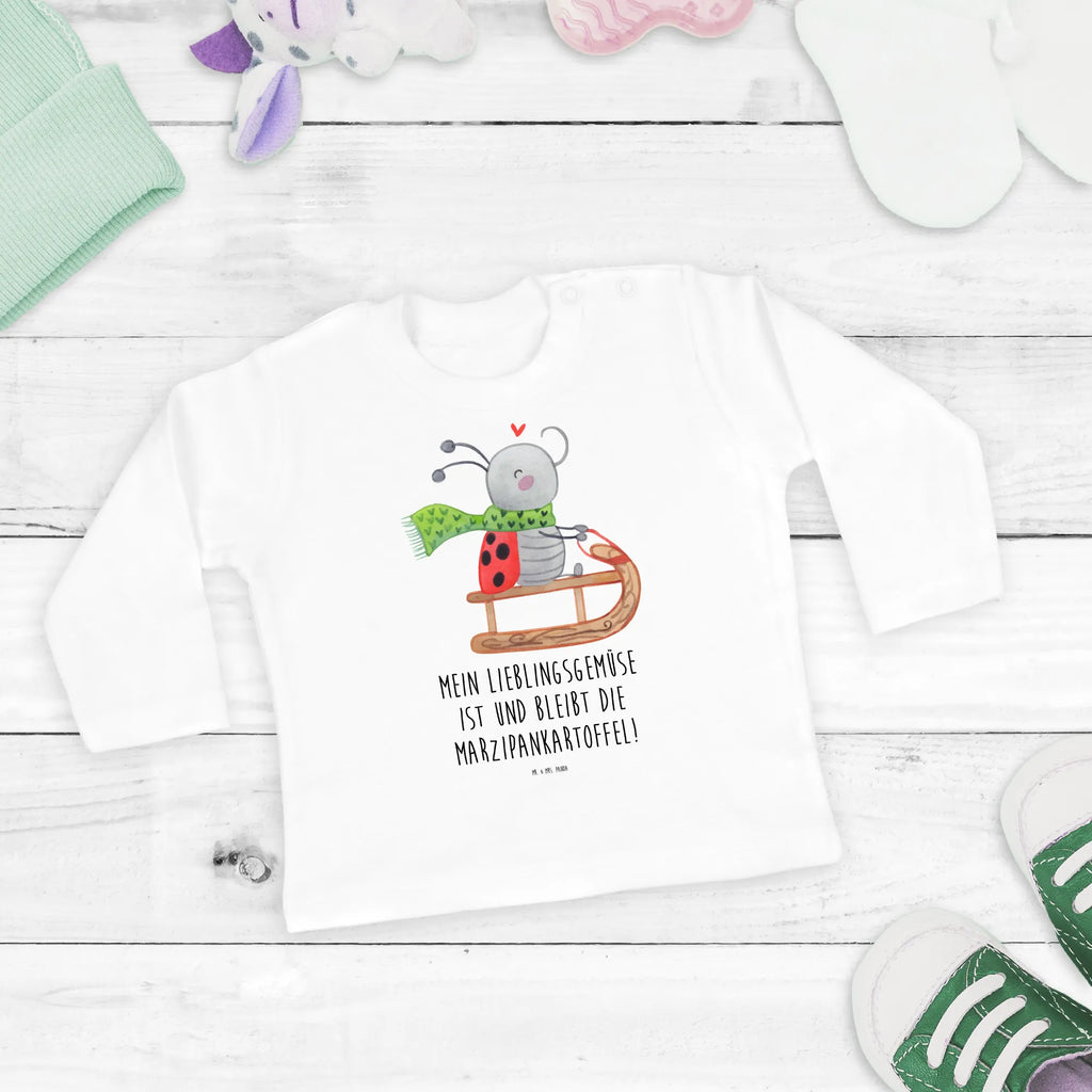 Baby Longsleeve Smörle Rodeln Jungen, Baby, Kleidung, Bio, Langarm, Mädchen, Winter, Weihnachten, Weihnachtsdeko, Nikolaus, Advent, Heiligabend, Wintermotiv, Marzipan, Smörle, Schlittenfahren