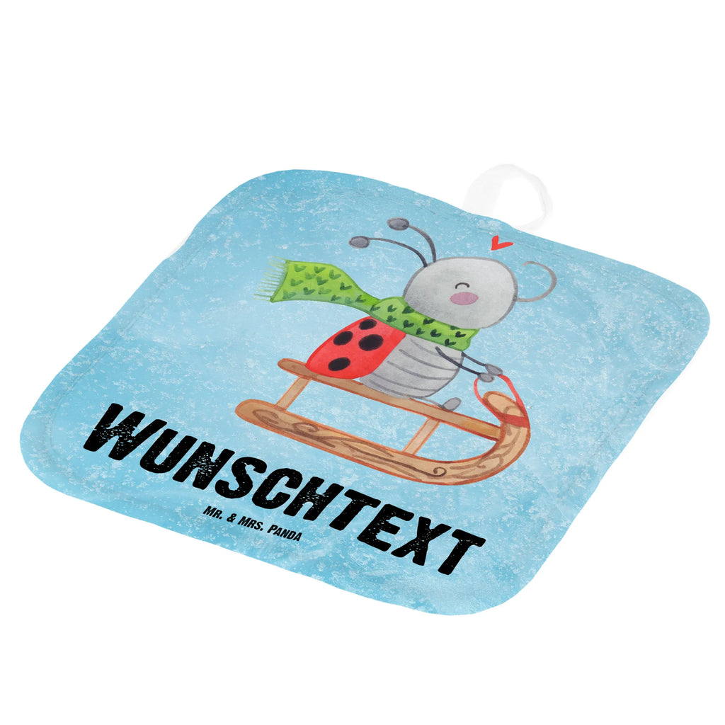 Personalised pot holder Smörle sledding Winter, Christmas, Christmas time, snow