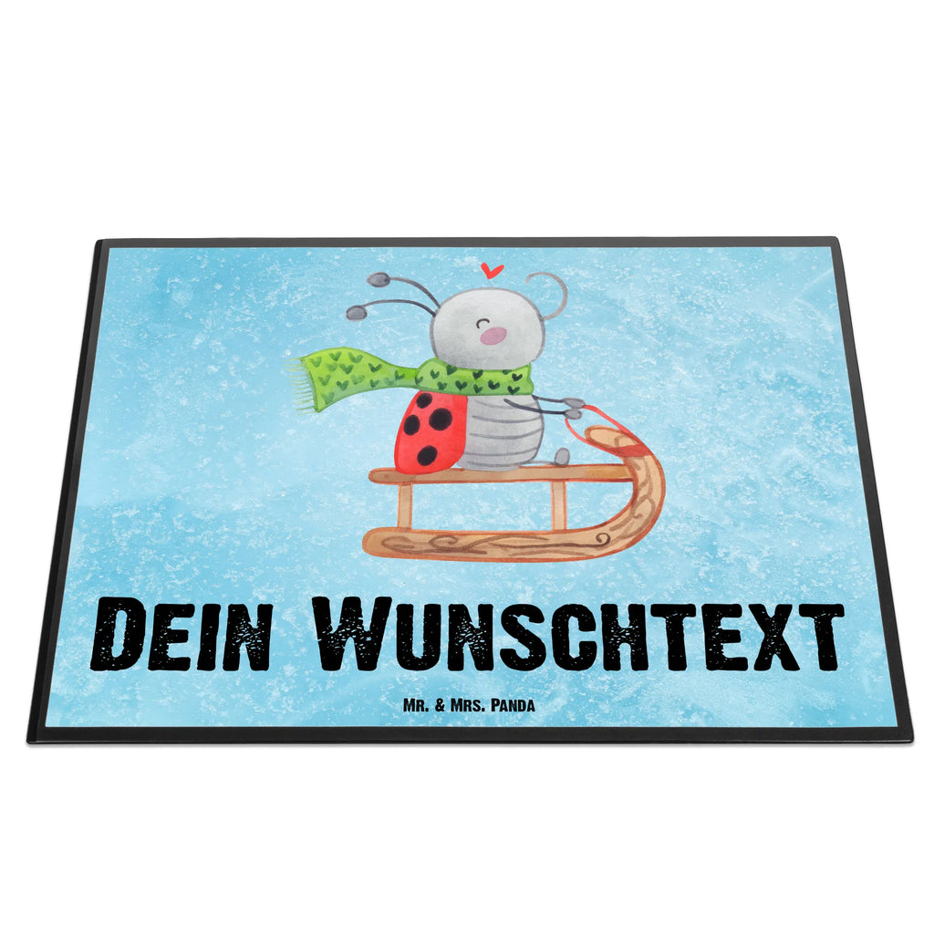 Personalised desk pad Smörle sledding Winter, Christmas, Christmas time, snow