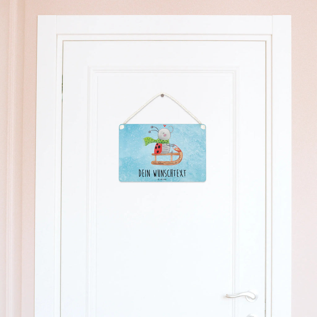 Personalised decorative sign Smörle sledding Winter, Christmas, Christmas time, snow