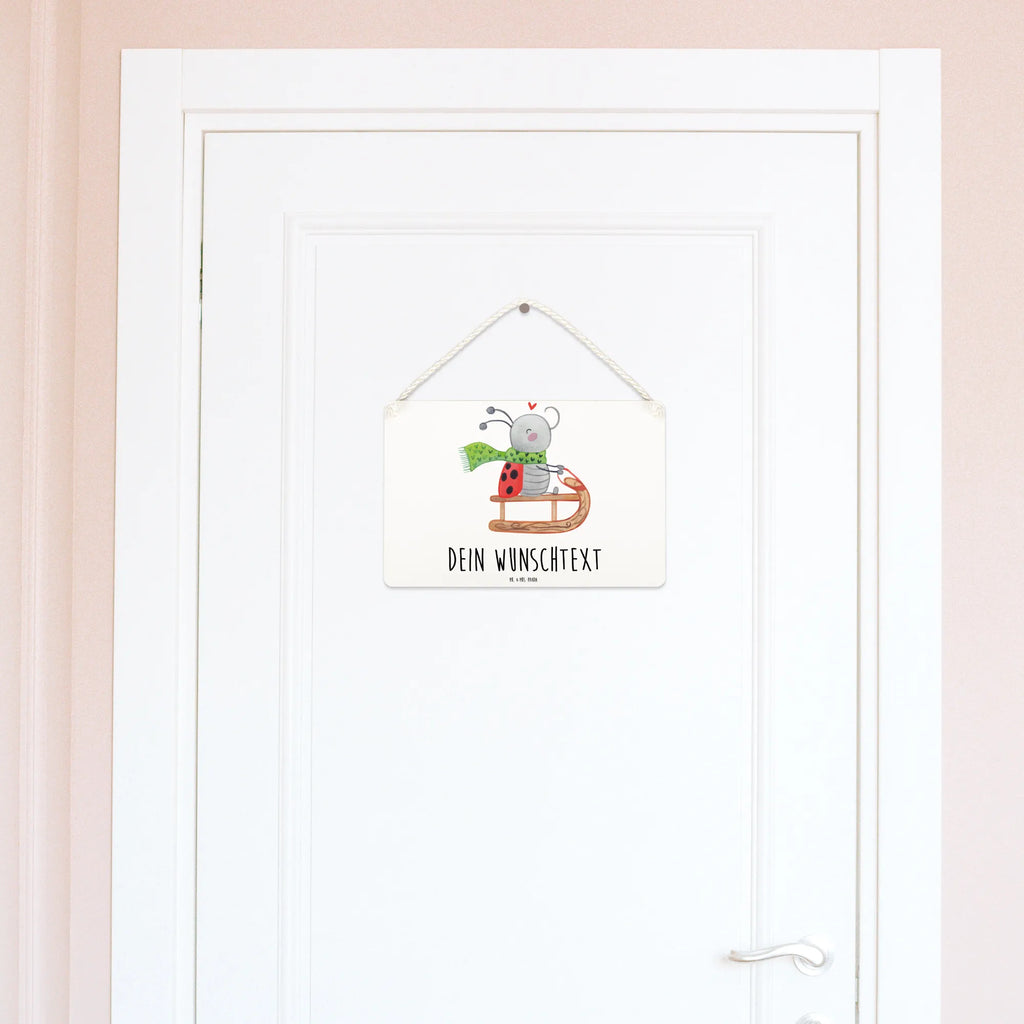 Personalised decorative sign Smörle sledding Winter, Christmas, Christmas time, snow
