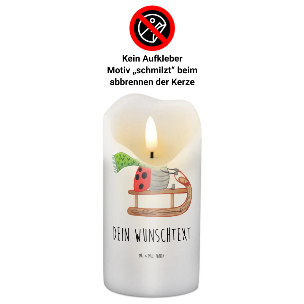 Personalised candle Smörle sledding Winter, Christmas, Christmas time, snow