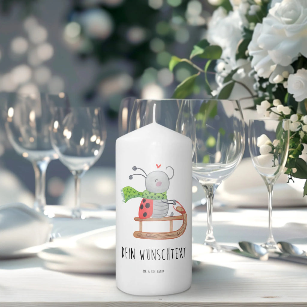 Personalised candle Smörle sledding Winter, Christmas, Christmas time, snow