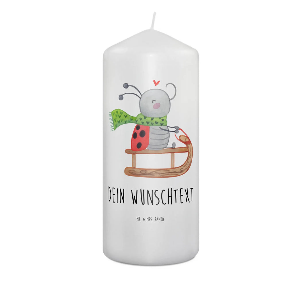 Personalised candle Smörle sledding Winter, Christmas, Christmas time, snow