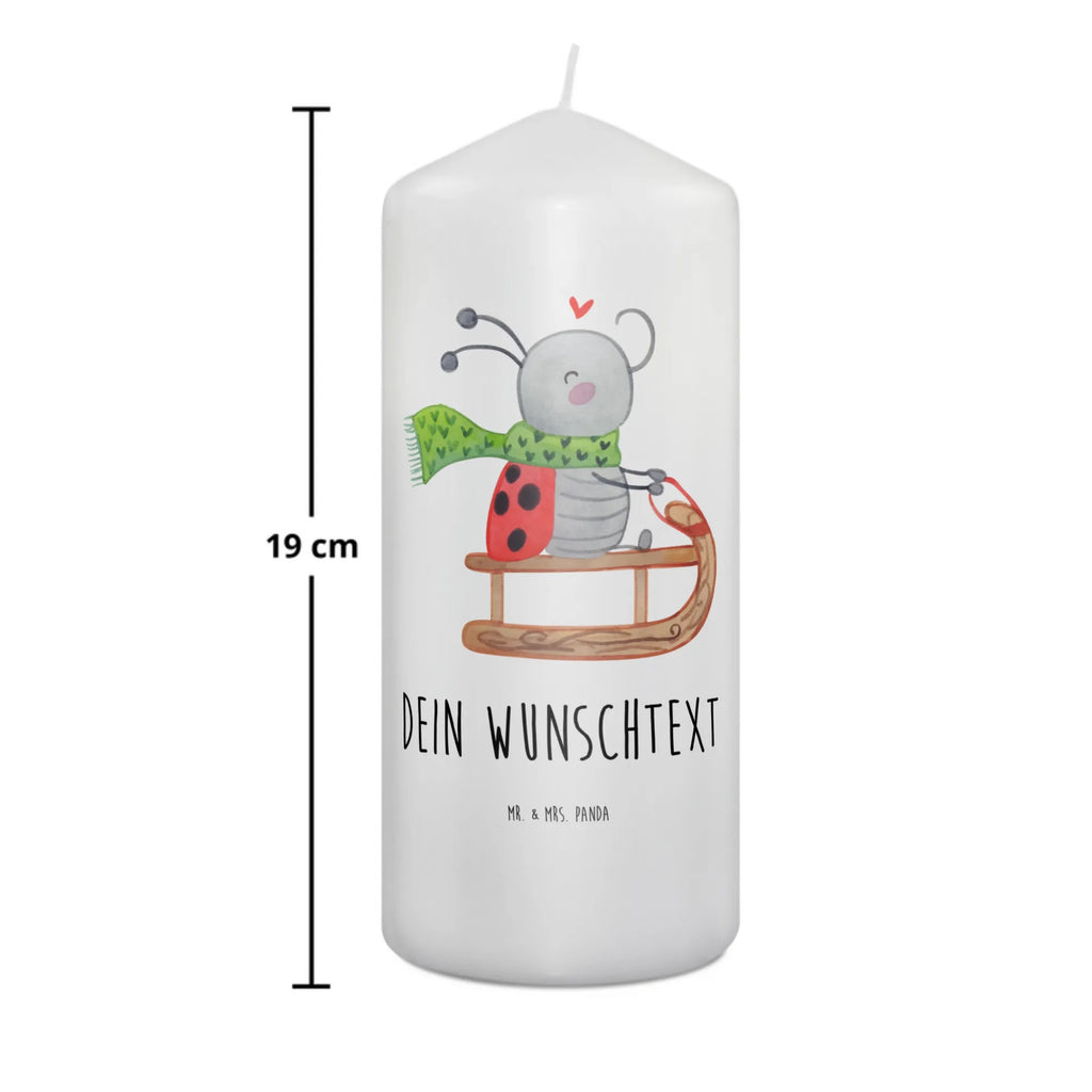 Personalised candle Smörle sledding Winter, Christmas, Christmas time, snow