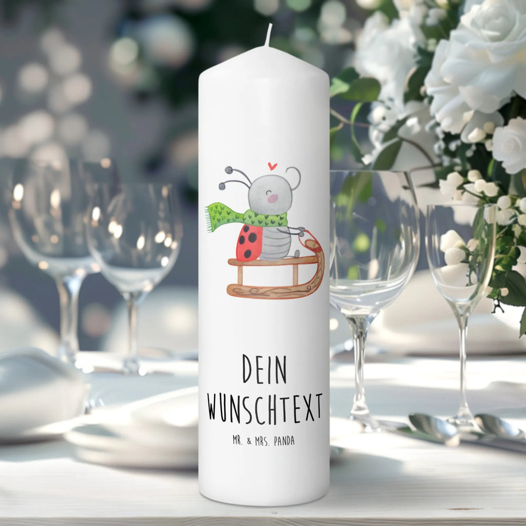 Personalised candle Smörle sledding Winter, Christmas, Christmas time, snow