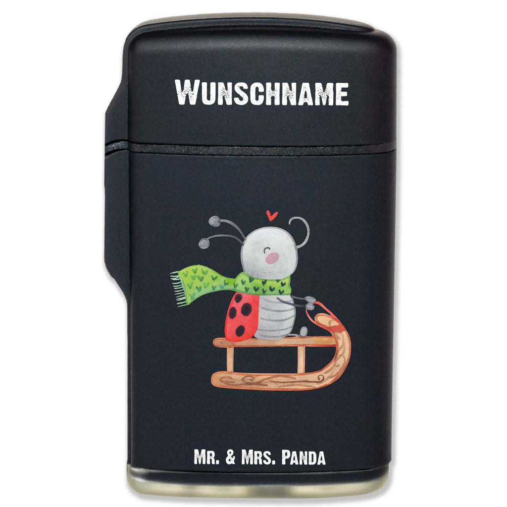 Personalised lighter Smörle sledding Winter, Christmas, Christmas time, snow