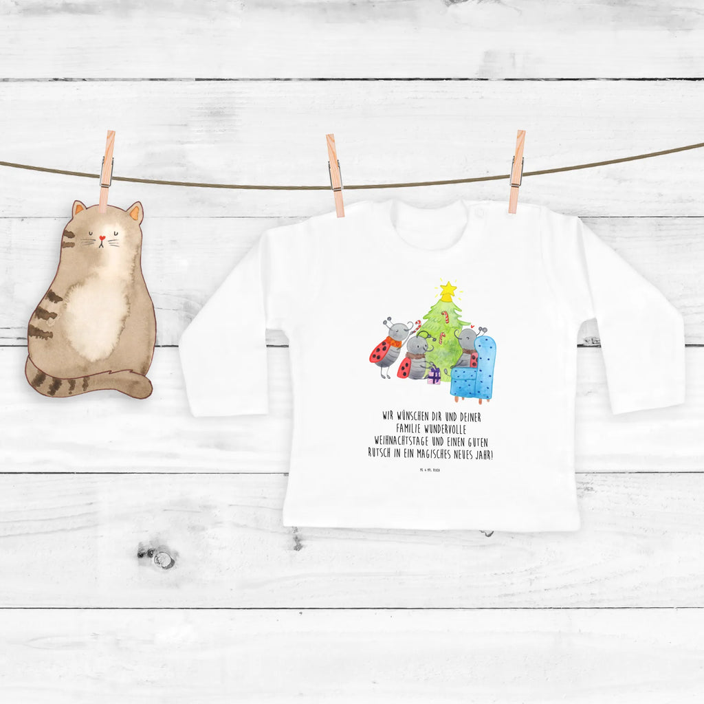 Baby Longsleeve Weihnachten Smörle Mädchen, Langarm, Kleidung, Bio, Jungen, Baby, Winter, Weihnachten, Weihnachtsdeko, Nikolaus, Advent, Heiligabend, Wintermotiv, Tannennadeln, Pfefferminzstange, Weihnachtsbaum, Geschenk