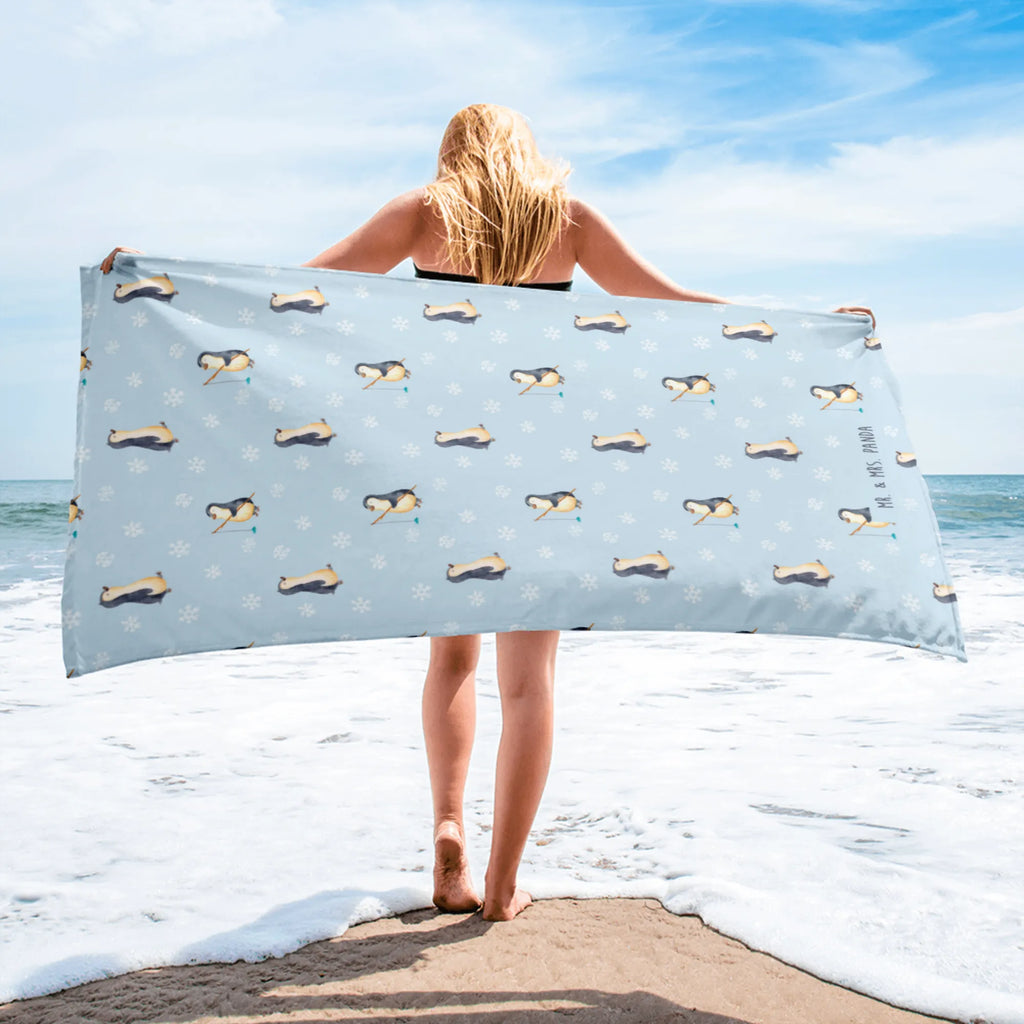 XL bath towel Penguin march XL bath towel, luxury bath sheet, extra large swim towel, spa towel, oversized towel, large beach towel, Penguin, North Pole, Winter, Penguins, penguin, brother, sister, penguins, late riser, family, early riser