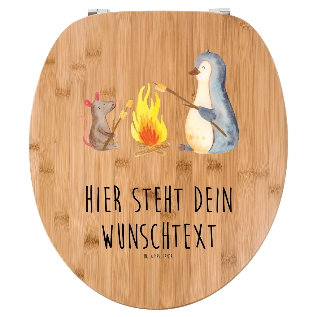 Personalisierter WC Sitz Motiv Pinguin Lagerfeuer Personalisierter Klodeckel, Personalisierter WC-Sitz, Personalisierter Toilettendeckel, Personalisierte Klobrille, Toilettendeckel mit Namen, WC Sitz mit Namen, Pinguin, Neustart, Maus, Büroalltag, Arbeit, Büro, Marshmallows, Motivation, Lebensspruch, Lagerfeuer, Leben, Job, Pinguine, Lebensmotivation, grillen, Feuer, Liebe