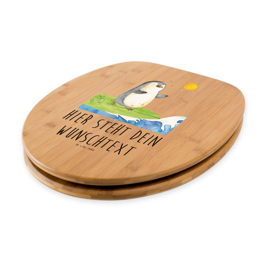 Personalizowany motyw deski WC Pingwin surfista Pinguin