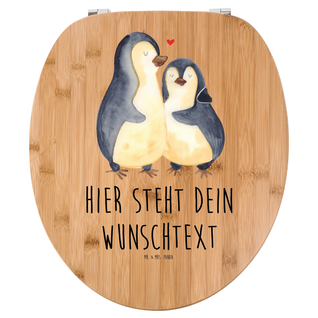 Personalisierter WC Sitz Motiv Pinguin umarmend Personalisierter Toilettendeckel, Toilettendeckel mit Namen, Personalisierter WC-Sitz, Personalisierter Klodeckel, Personalisierte Klobrille, WC Sitz mit Namen, Pinguin, Liebesgeschenk, Verlobung, Hochzeitstag, Hochzeit, Liebesbeweis, Liebespaar, Liebe, Jahrestag, Hochzeitsgeschenk