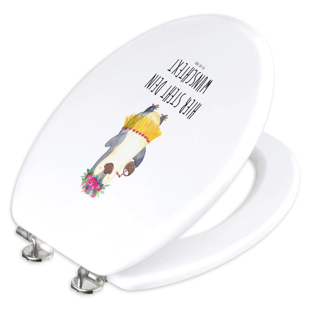 Personalisierter WC Sitz Motiv Pinguin Kokosnuss Toilettendeckel mit Namen, Personalisierte Klobrille, Personalisierter WC-Sitz, Personalisierter Toilettendeckel, WC Sitz mit Namen, Personalisierter Klodeckel, Pinguin, Kokosnuss, Pinguine, Urlaub, Hawaii, Aloha